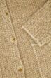 Zusss jacquard vest met visgraat structuur