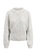 Zusss gebreid vest in bomberstyle met strass