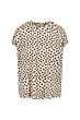 Zusss T-shirt met opgerolde mouw en stippen print