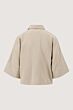 Zusss boxy model blouse met zakken sand