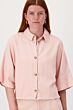 Zusss boxy model blouse met zakken pink
