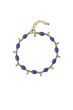Zusss armband met druppel kraaltjes lavenderblauw