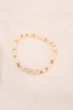 Zusss kralenarmband met tekst luck off white