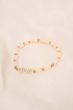 Zusss kralenarmband met tekst kus off white