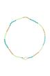 Zusss ketting van mix kraaltjes lime/turquoise