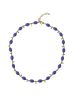 Zusss ketting met druppel kraaltjes lavenderblauw