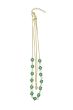 Zusss ketting van kraalbloemen turquoise