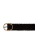 Zusss raffia riem zwart