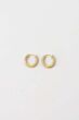 Zusss ring oorbellen beige/ goud