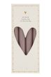Zusss 4 rustieke kaarsen 20cm warmgrijs-One Size