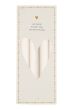 Zusss 4 rustieke kaarsen 20cm off white-One Size