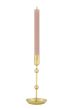 Zusss metalen kandelaar 15cm goud-One Size