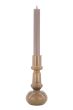 Zusss kandelaar 18cm warmgrijs-One Size