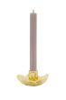 Zusss keramieken kandelaar bloem goud-One Size