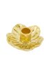 Zusss keramieken kandelaar bloem goud-One Size
