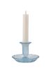 Zusss kandelaar glas schotel blauw