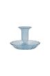 Zusss kandelaar glas schotel blauw