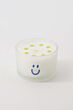 Zusss geurkaarsje glas smiley wit/blauw
