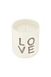 Zusss geurkaars keramiek love wit/zilver