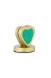 Zusss kaartenstandaard metaal hartje groen/goud