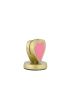 Zusss kaartenstandaard metaal hartje roze/goud
