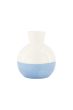 Zusss vaasje keramiek wit/blauw
