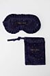 Zusss slaapmasker velvet sterren donkerblauw/goud