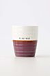 Zusss koffiemok kerstkus wit/donkerrood