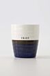 Zusss koffiemok enjoy donkerblauw/ wit