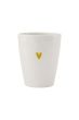 Zusss drinkbeker melamine goud hartje