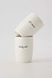 Zusss koffiemok daddy cool wit/zand/zwart