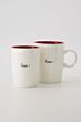 Zusss koffiemok love wit/rood
