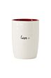 Zusss koffiemok love wit/rood