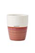 Zusss koffiemok happy wit/burgundy