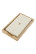 Zusss servethouder hout hartje 10x20cm naturel