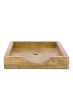 Zusss servethouder hout hartje 10x20cm naturel