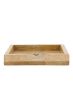 Zusss servethouder hout hartje 12.5x12.5  naturel