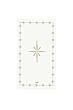 Zusss servetten rechthoek sparkle wit/donkerblauw