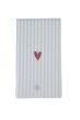 Zusss servetten streep hartje 11x20cm