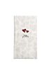 Zusss servetten rechthoek happy you and me wit/zwa