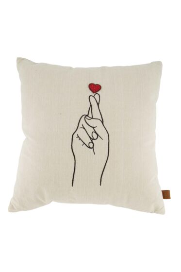 Zusss kussen hand 45x45cm peper en zout