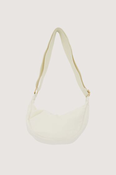 Zusss nylon fanny pack off white-One Size