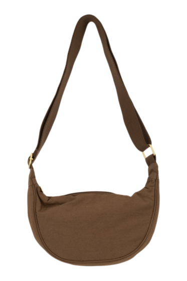  Zusss nylon fanny pack chocoladebruin