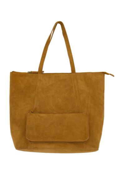  Zusss suede shopper caramel
