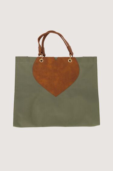 Zusss nylon shopper met hart-One Size