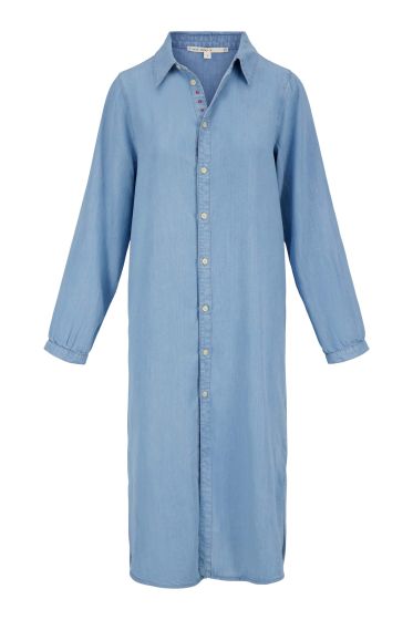 Zusss doorknoopjurk in denim