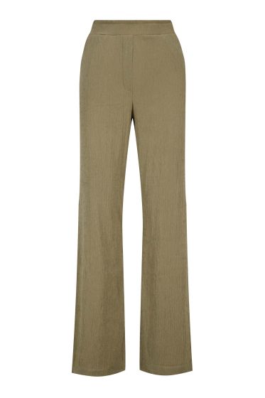 Zusss crincle broek recht model kaki