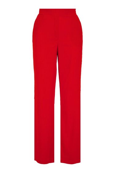 Zusss crincle broek recht model rood