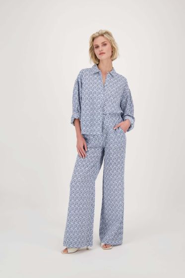 Zusss print broek wijd model