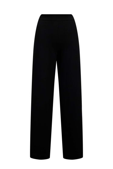 Zusss scuba stretch broek recht model zwart